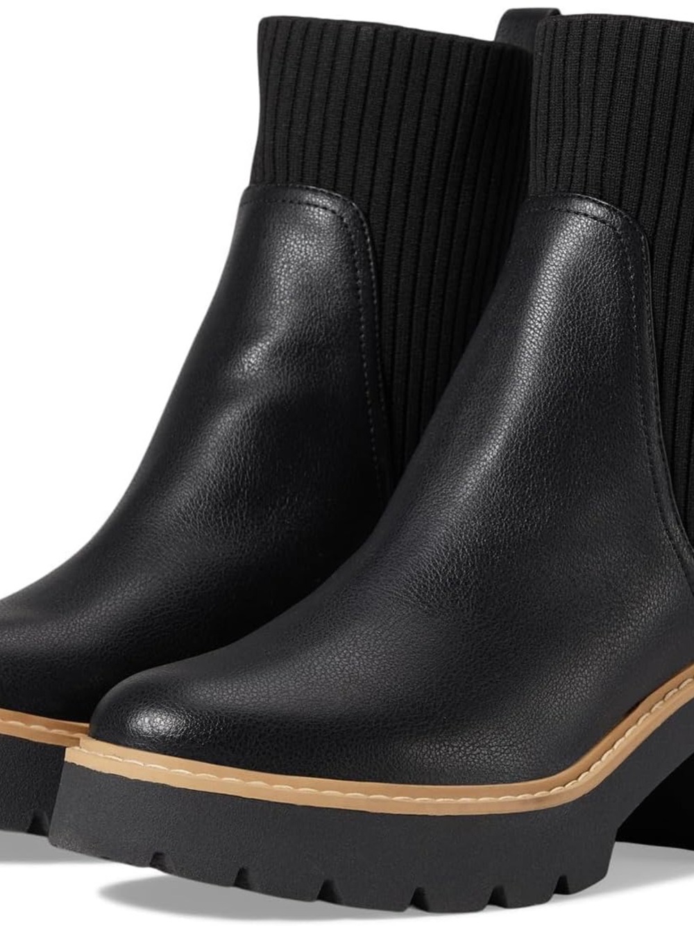 DV by Dolce Vita Black lug sole ankle boot
